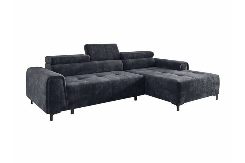 Rathkeale 3-personers Hjørnesofa - Mørkegrå - Møbler - Sofaer - Sovesofaer