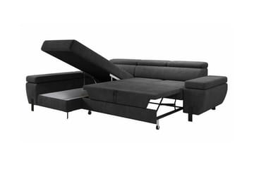 Rathkeale 4-personers Hjørnesofa - Mørkegrå - Møbler - Sofaer - Sovesofaer