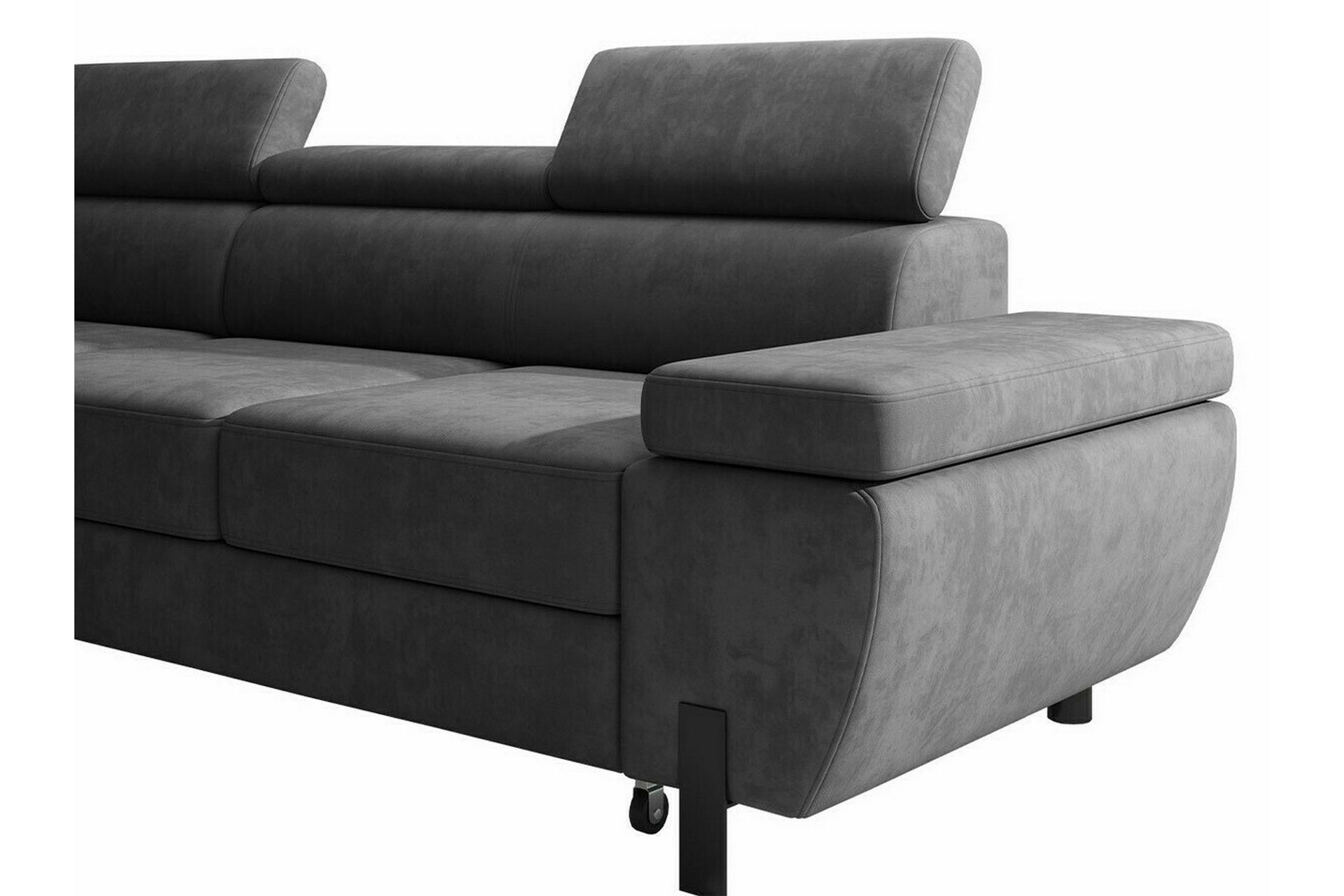 Rathkeale 4-personers Hjørnesofa - Mørkegrå - Møbler - Sofaer - Sovesofaer