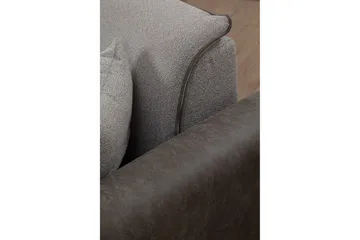 Rebelo 3-personers Venstrevendt L-formet Sovesofa 85x220 cm i Bouclé - Grå - Møbler - Sofaer - Sovesofaer