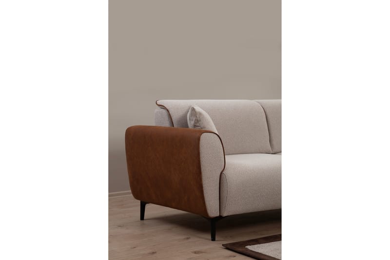 Rebelo 3-Pers. Sovesofa - Beige - Møbler - Sofaer - Sovesofaer