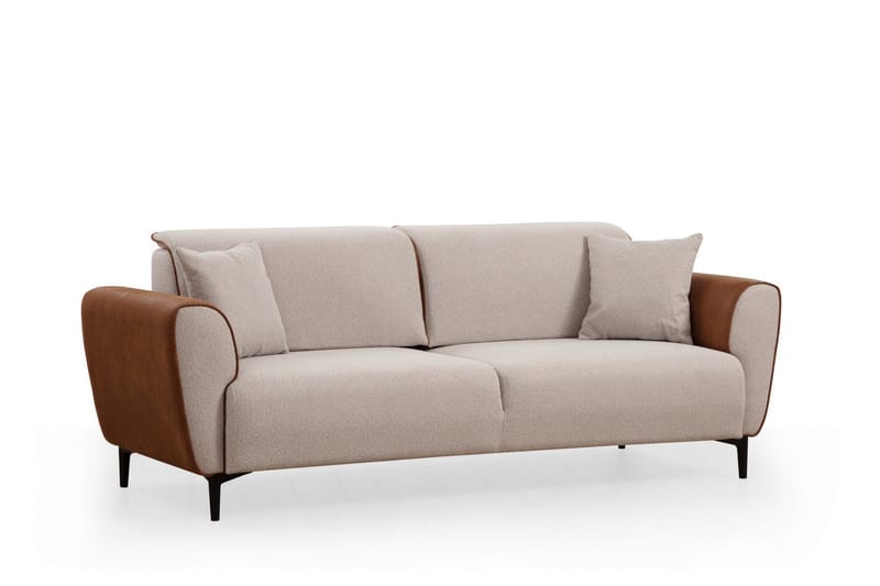 Rebelo 3-Pers. Sovesofa - Beige - Sovesofaer