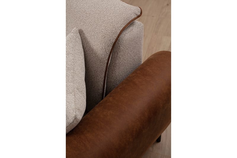 Rebelo Sovesofa med chaiselong - Beige - Møbler - Sofaer - Sovesofaer