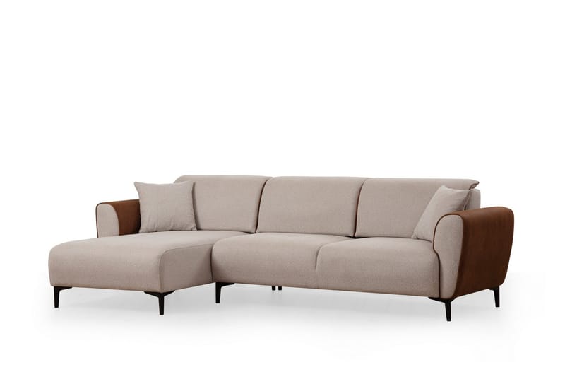 Rebelo Sovesofa med chaiselong, Beige