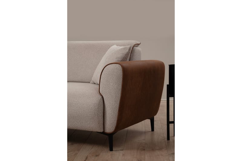 Rebelo Sovesofa med chaiselong - Beige - Møbler - Sofaer - Sovesofaer