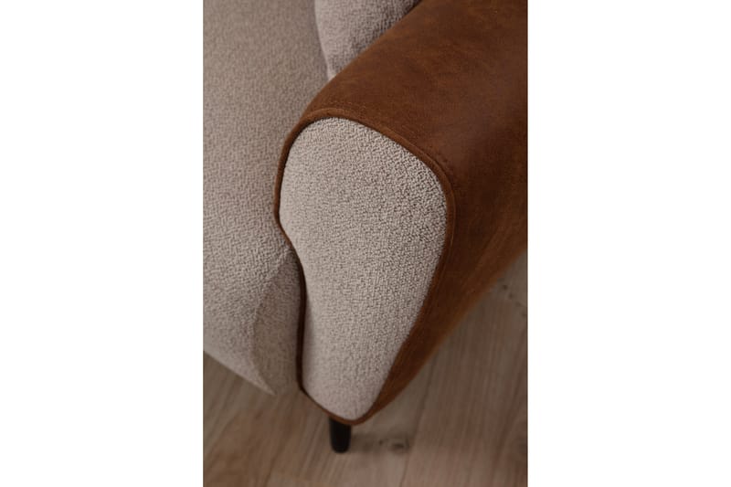 Rebelo Sovesofa med chaiselong - Beige - Møbler - Sofaer - Sovesofaer