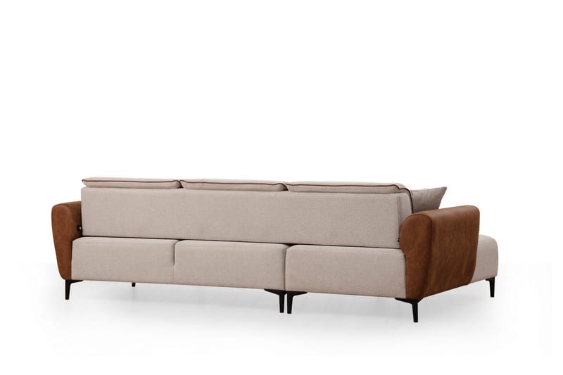 Rebelo Sovesofa med chaiselong - Beige - Møbler - Sofaer - Sovesofaer
