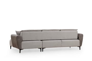 Rebelo Sovesofa med chaiselong - Grå - Møbler - Sofaer - Sovesofaer