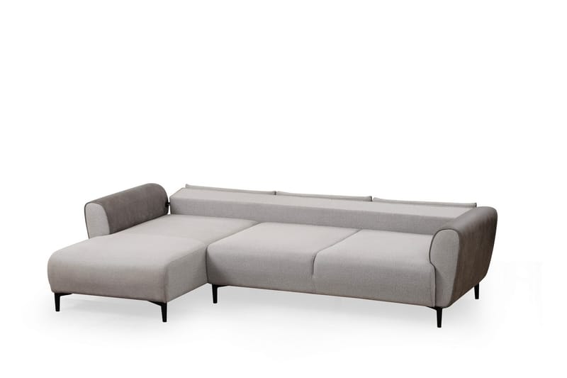 Rebelo Sovesofa med chaiselong - Grå - Møbler - Sofaer - Sovesofaer