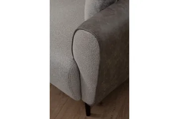 Rebelo Sovesofa med chaiselong - Grå - Møbler - Sofaer - Sovesofaer