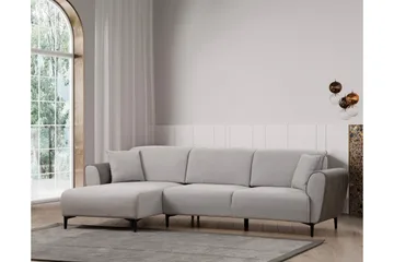 Rebelo Sovesofa med chaiselong - Grå - Møbler - Sofaer - Sovesofaer