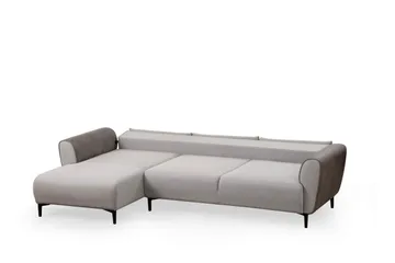 Rebelo Sovesofa med chaiselong - Grå - Møbler - Sofaer - Sovesofaer