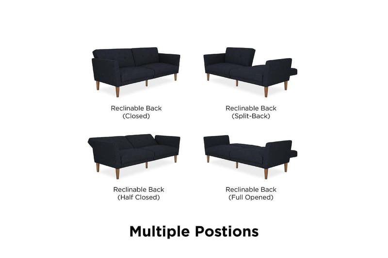Regal 2-personers Sovesofa Marineblå - Novogratz - Møbler - Sofaer - Sovesofaer