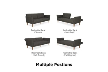 Regal 2-personers Sovesofa Mørkgrå - Novogratz - Møbler - Sofaer - Sovesofaer