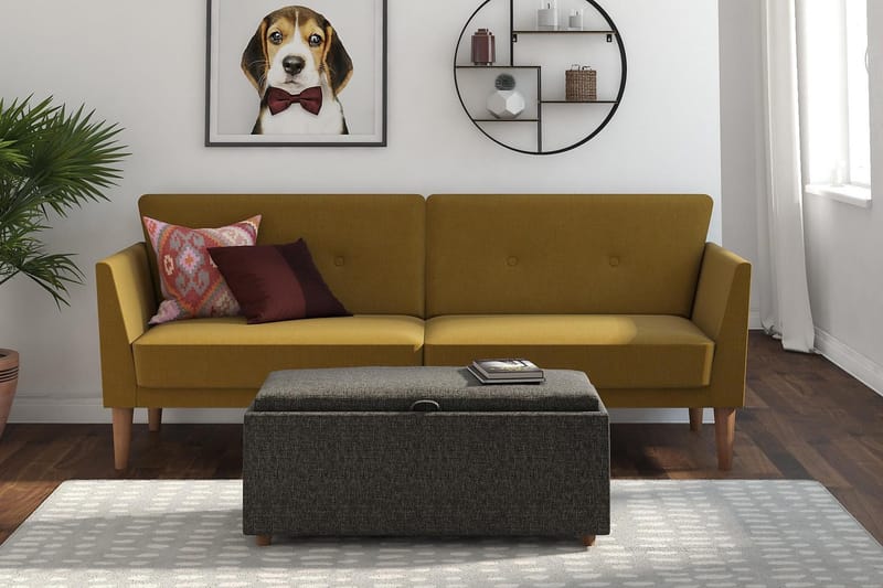 Regal 2-personers Sovesofa Gul - Novogratz - Møbler - Sofaer - Sovesofaer