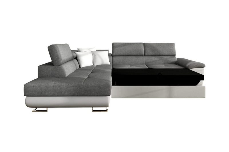 Reginia 3-sits Hörnbäddsoffa NO_BRAND White - Møbler - Sofaer - Sovesofaer