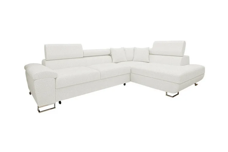 Reginia 3-sits Hörnbäddsoffa White, undefined