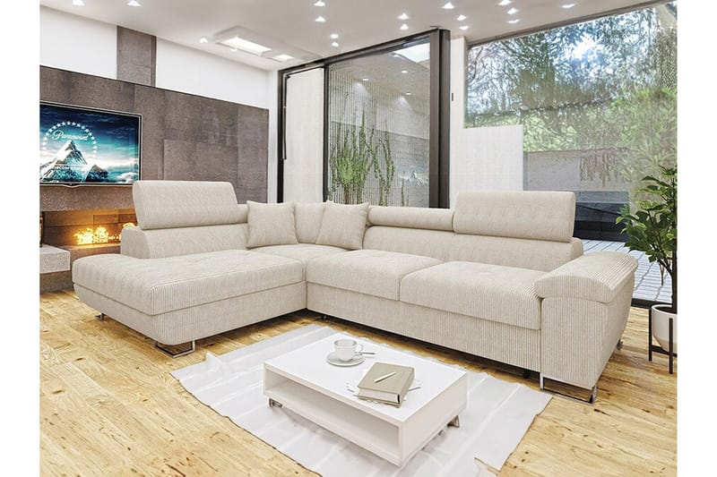 Reginia 3-personers Hjørnesovesofa - Møbler - Sofaer - Sovesofaer
