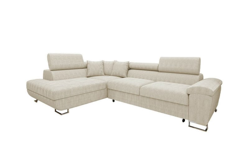 Reginia 3-personers Hjørnesovesofa - Beige - Sovesofaer - Hjørnesovesofa