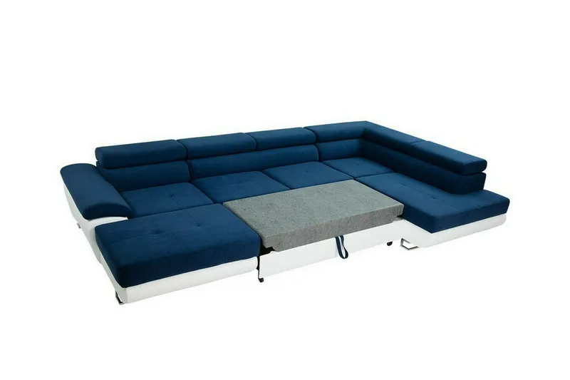 Reginia 4-sits Hörnbäddsoffa 375 cm Dark blue - Møbler - Sofaer - Sovesofaer