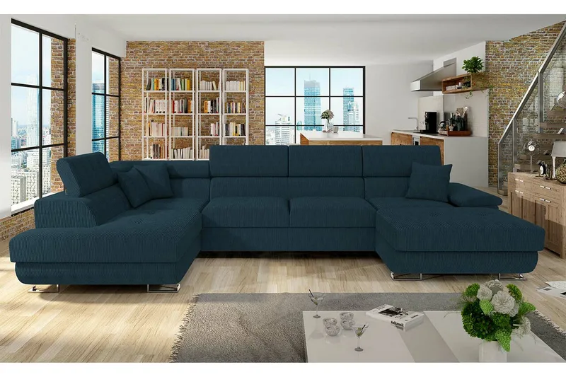 Reginia 4-personers Hjørnesovesofa - Møbler - Sofaer - Sovesofaer