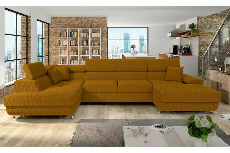 Reginia 4-personers Hjørnesovesofa - Møbler - Sofaer - Sovesofaer