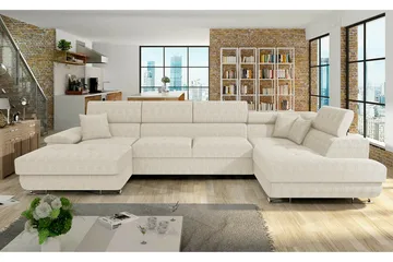 Reginia 4-personers Hjørnesovesofa - Møbler - Sofaer - Sovesofaer