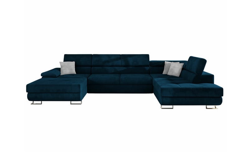 Reginia 4-personers Hjørnesovesofa 375 cm - Mørkeblå - Møbler - Sofaer - Sovesofaer