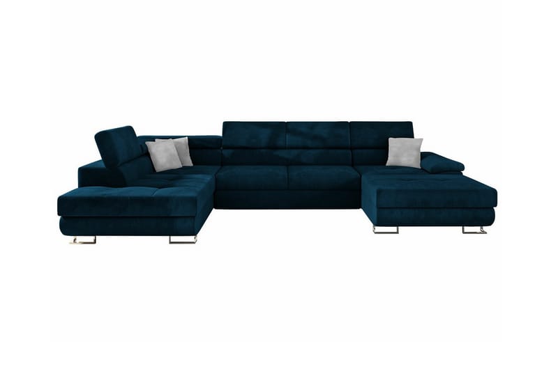 Reginia 4-personers Hjørnesovesofa 375 cm - Mørkeblå - Møbler - Sofaer - Sovesofaer