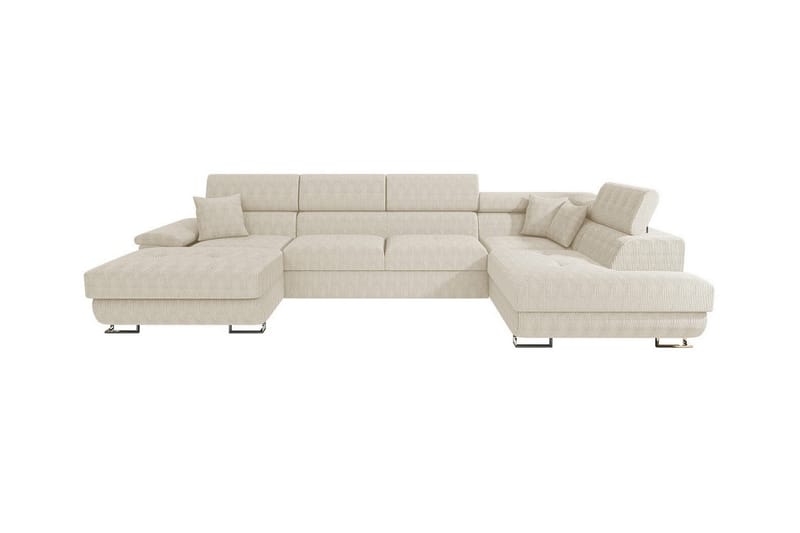 Reginia 4-personers Hjørnesovesofa - Beige - Sovesofaer - Hjørnesovesofa