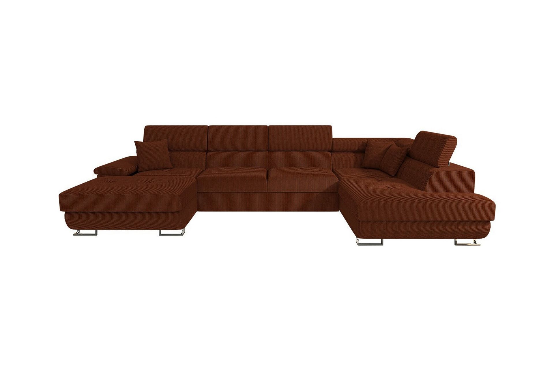 Reginia 4-personers Hjørnesovesofa - Mørkebrun - Møbler - Sofaer - Sovesofaer