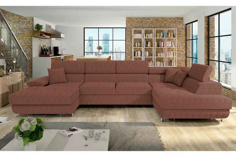 Reginia 4-personers Hjørnesovesofa - Møbler - Sofaer - Sovesofaer