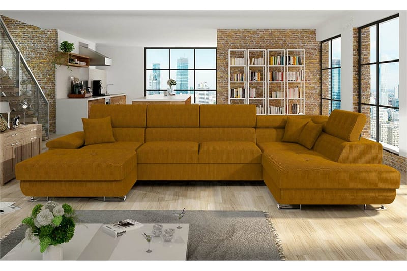 Reginia 4-personers Hjørnesovesofa - Møbler - Sofaer - Sovesofaer