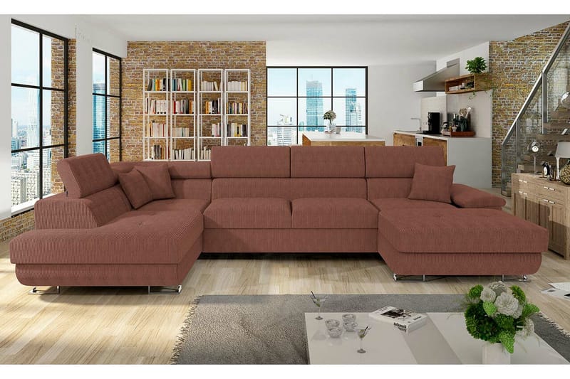 Reginia 4-personers Hjørnesovesofa - Møbler - Sofaer - Sovesofaer