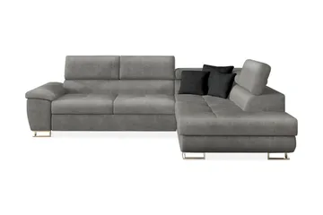 Reginia Hjørnesofa Højre - Grå - Møbler - Sofaer - Sovesofaer