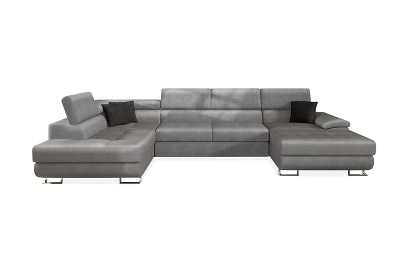 Reginia Hjørnesofa Venstre - Grå - Møbler - Sofaer - Sovesofaer