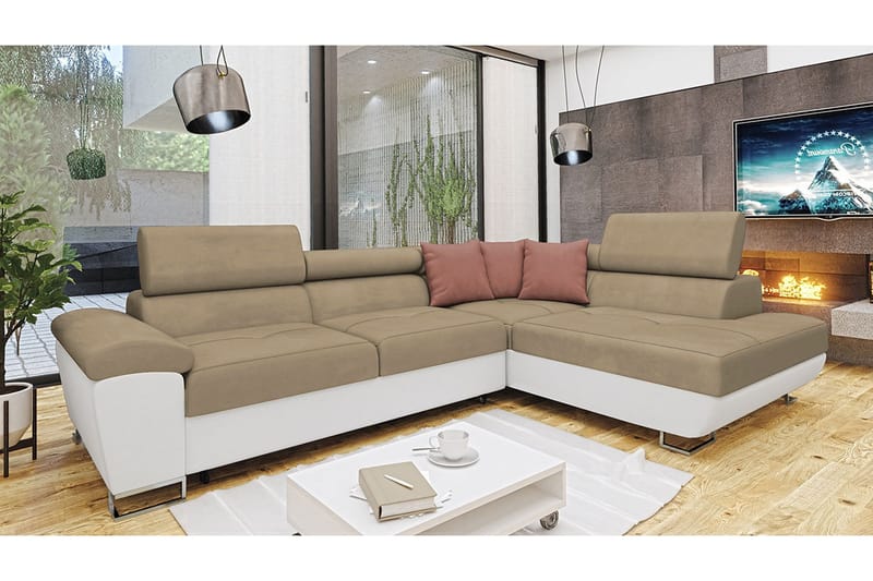 Reginia Sovesofa m. Chaiselong L-formet - Møbler - Sofaer - Sovesofaer