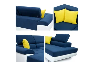 Reginia Sovesofa Med Divan Og Chaiselong 4-Personers - Grøn - Møbler - Sofaer - Sovesofaer