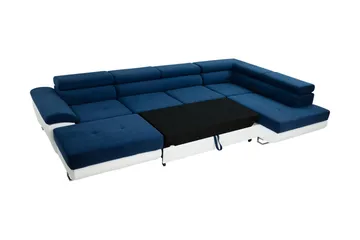 Reginia Sovesofa Med Divan Og Chaiselong 4-Personers - Grøn - Møbler - Sofaer - Sovesofaer