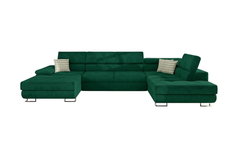 Reginia U-Sovesofa Højre - Grøn - Møbler - Sofaer - Sovesofaer