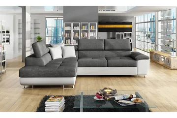 Reginia U-sovesofa - Hvid/Grå - Møbler - Sofaer - Sovesofaer