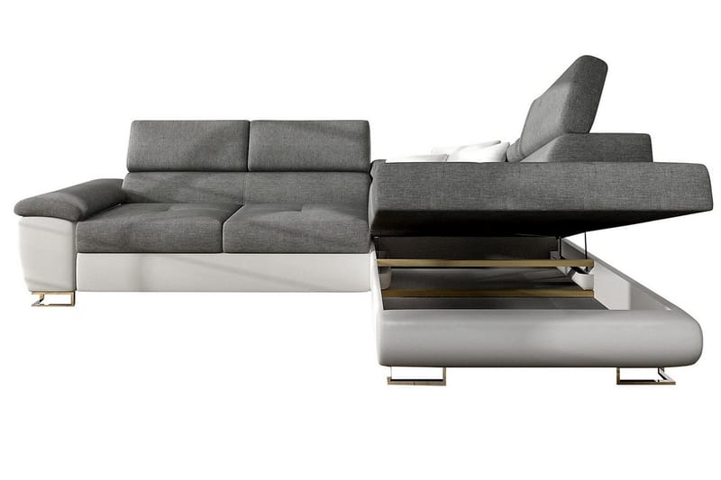 Reginia U-sovesofa - Hvid/Grå - Møbler - Sofaer - Sovesofaer