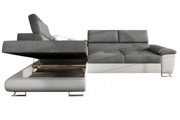 Reginia U-sovesofa - Hvid/Grå - Møbler - Sofaer - Sovesofaer