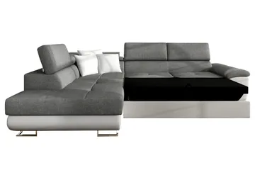 Reginia U-sovesofa - Hvid/Grå - Møbler - Sofaer - Sovesofaer