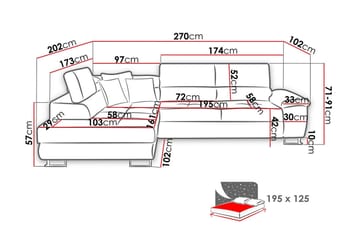Reginia U-sovesofa - Hvid/Grå - Møbler - Sofaer - Sovesofaer