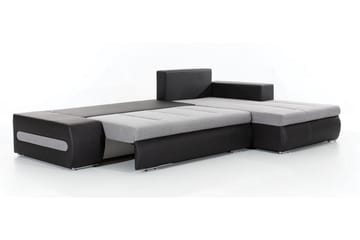 Rodeche 3-personers Sovesofa med Chaiselong og Opbevaring - Lysegrå - Møbler - Sofaer - Sovesofaer