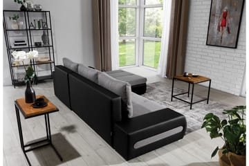 Rodeche 3-personers Sovesofa med Chaiselong og Opbevaring - Lysegrå - Møbler - Sofaer - Sovesofaer