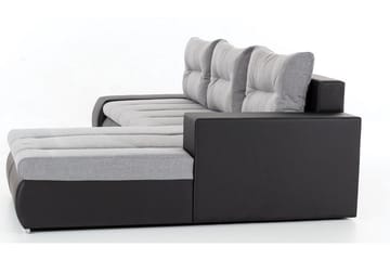 Rodeche 3-personers Sovesofa med Chaiselong og Opbevaring - Lysegrå - Møbler - Sofaer - Sovesofaer