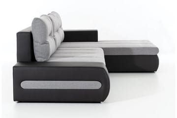 Rodeche 3-personers Sovesofa med Chaiselong og Opbevaring - Lysegrå - Møbler - Sofaer - Sovesofaer