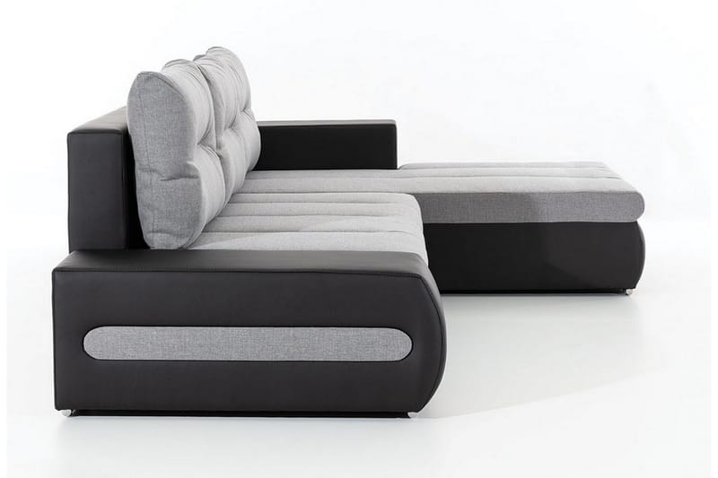 Rodeche 3-personers Sovesofa med Chaiselong og Opbevaring - Lysegrå - Møbler - Sofaer - Sovesofaer